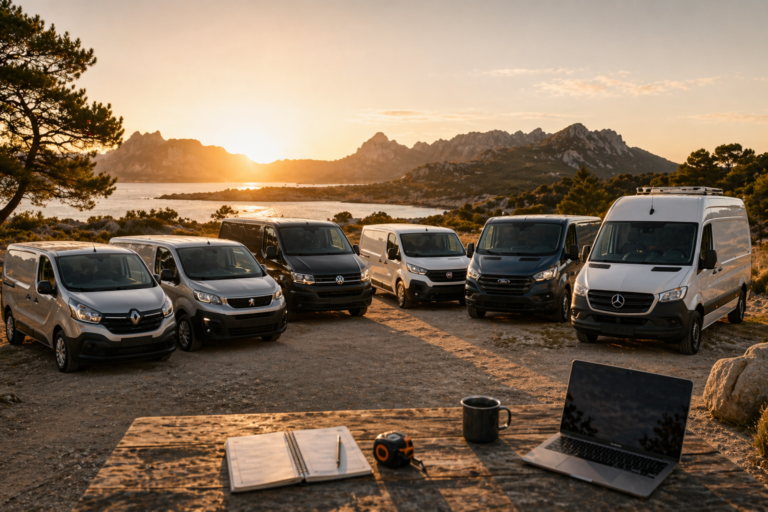 Quel van choisir pour votre aménagement en 2026 ? Comparatif complet par un aménageur van dans le Morbihan.
