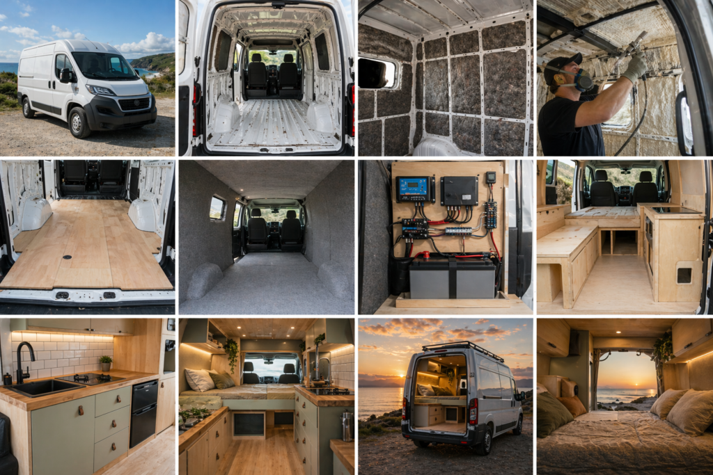 Les étapes pour aménager un van de A à Z (guide complet 2026)